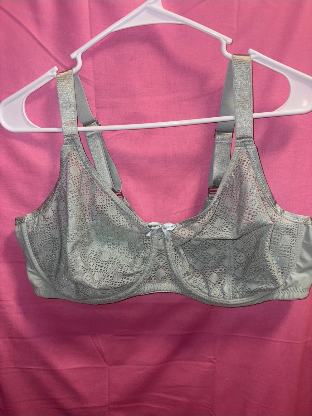 Glamorise Lace Full-Coverage Bra in Sage